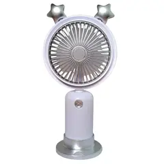 GENERICO - Mini Ventilador de Mano Eléctrico Portátil Recargable Blanco