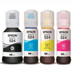 EPSON - Tinta 524 impresoras EcoTank L6490 L15150 L15160 x4