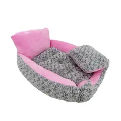 GENERICO - Cama Rectangular con Espaldar para Mascotas - Ref. 0001