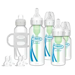 DR BROWNS - Set Transición Bebe 5 Biberones Anticolico Option+