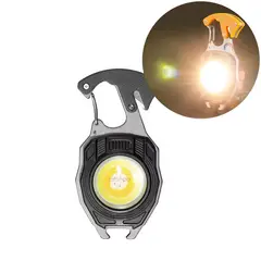 ZOCOCIO - Linterna Led De Bolsillo Llavero Multifuncional Recargable