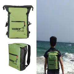 ZOCOCIO - Morral Impermeable Water Proof Bag 20l Bolsa Seca Viajera Verde