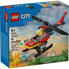 LEGO - Juego Helicóptero Bomberos 85 Piezas Para Niños