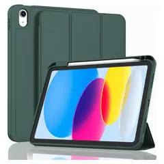 GENERICO - Estuche Funda Smart Case Espacio De Pencil Para iPad air 4 verde