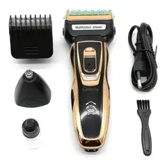 GEMEI GEEMY - Maquina De Afeitar 3 En 1 Gemey Para Hombre
