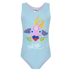 KRIO COLOR - Traje de Baño Niña Sin Mangas Sparkling Fish