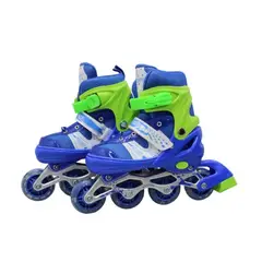 GENERICO - Patines Semiprofeccionales Ajustables Para Niños Con 4 Llantas