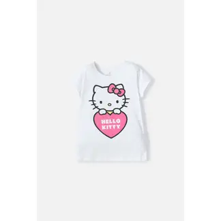 HELLO KITTY - Camiseta de manga corta blanco para niña