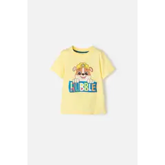 NICKELODEON - Camiseta de Paw Patrol estampada amarilla para niño de 2T a 5T