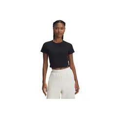 UNDER ARMOUR - Camiseta Mujer RIVAL RIB BABY TEE Negro