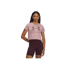 UNDER ARMOUR - Camiseta Mujer LOGO SS Rosado