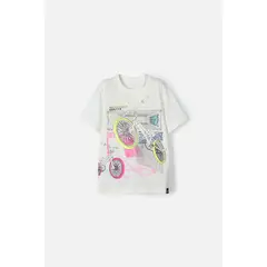 MIC - Camiseta marfil manga corta para niño