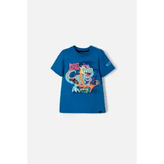HOT WHEELS - Camiseta de azul con estampado reflectivo para niño 2T a 5T