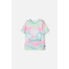 SMILEY - Camiseta de World multicolor estampada para niña