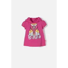 NICKELODEON - Camiseta de Paw Patrol fucsia con capucha para niña 2T a 5T