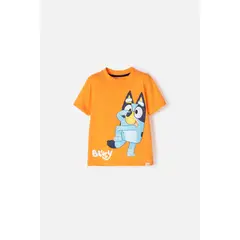 BLUEY - Camiseta de naranja manga corta para niño 2T a 6T