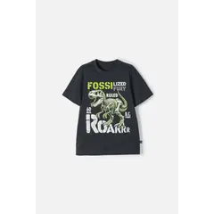 MIC - Camiseta manga corta gris grafito para niño