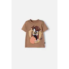 WARNER BROS - Camiseta de los Looney Tunes caramelo manga corta para niño 2T a 5T