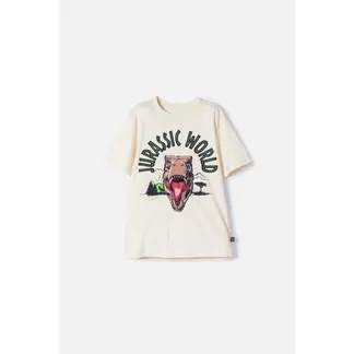 UNIVERSAL - Camiseta de Jurassic World avellana manga corta para niño