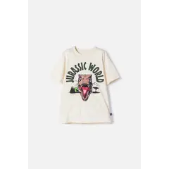 UNIVERSAL - Camiseta de Jurassic World avellana manga corta para niño