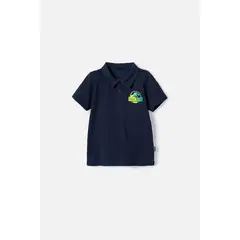 UNIVERSAL - Camiseta tipo polo de Jurassic World azul oscura niño 2T a 5T