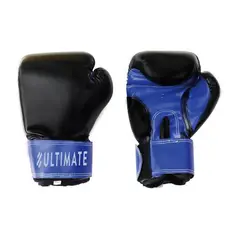 ULTIMATE FITNESS - Guantes Boxeo Pro 12 oz Negro / Azul