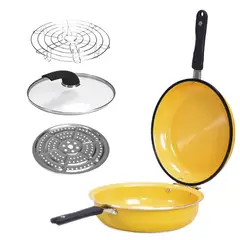 GENERICO - Sarten Doublette Wok Multifuncional Antiadherente 2 en 1