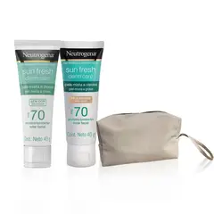 NEUTROGENA - Kit Protector Solar Facial Sin Color + Tono Medio