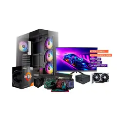 AMD - PC Gamer Ryzen 7 5700g/ RTX 5060 8GB/ RAM 32GB/ SSD 1.5TB/ Monitor 27" 165hz FHD