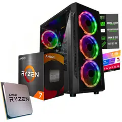 AMD - TORRE GAMER RYZEN 7 5700G 32GB RAM RTX 3050 6GB 1TB SSD BOARD A520M