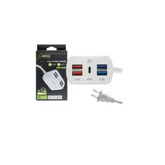 RAMITECH - Caja De Carga 1pd-4usb Usb-c A Usb 31a Adaptador