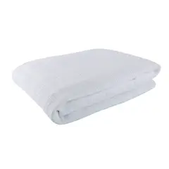 GENERICO - Colcha cobija Galleta Piqué Pastell Sencilla 1.50x2.20 700 gr Blanco