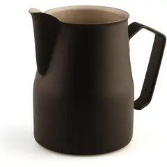 MOTTA - Jarra de leche profesional de acero inoxidable negro -