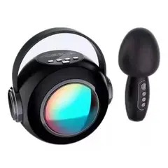 GENERICO - Parlante Karaoke LS-T6 para Niños Micrófono Inalámbrico y Luces LED
