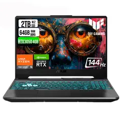 ASUS - Portátil TUF A15 Ryzen 5 RTX 3050 64GB RAM 2TB SSD