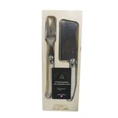 LAGUIOLE - Set de Cuchillos para Queso de 2 Piezas en Acero Inoxidable – Premium
