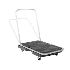 RUBBERMAID COMMERCIAL - Plataforma Todo Uso Rubbermaid Rodante 113 Kg Negro