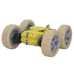 GENERICO - Carro Control Remoto Carroloco Dinosaurio Luces 2 Baterias - Amarillo