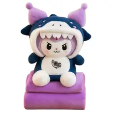 ZHOPI CO - Peluche 2 En 1 Con Cobija Incluida Pijamera Cojin Muñeco