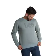 LEC LEE - Buzo cuello redondo Unisex LilaXL