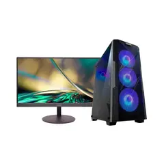 POWER GROUP - Computador GAMER AMD Ryzen 7 5700X RTX 4060 8GB 16GB 512GB - Monitor acer 21.5