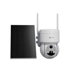 NEXXT SOLUTIONS - Cámara PTZ (con movimiento) 2K con panel solar inteligente Wi-Fi® para exteriores