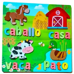 GENERICO - Rompecabezas 4 Animales De La Granja Para Niños