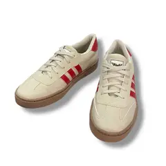 XIAN SHOES - Mocasines cordones hombre beige linea roja