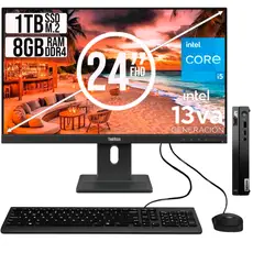 LENOVO - COMPUTADOR TINY INTEL CORE I5-13420H SSD 1TB RAM 8GB 24 FHD E24-30