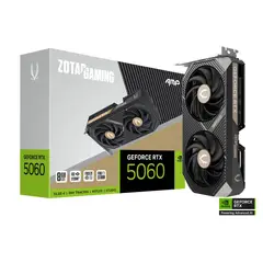 ZOTAC - Tarjeta Gráfica GAMING GeForce RTX 5060 AMP 8GB GDDR6 DLSS 4