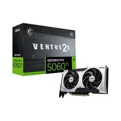 MSI - Tarjeta Gráfica GeForce RTX 5060 Ti VENTUS 2X OC 8GB GDDR7 DLSS 4