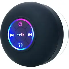 GENERICO - Mini Parlante De Ducha Bluetooth Luz Led 7 Colores
