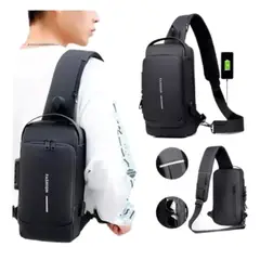 GENERICO - Bolso Manos Libres Tipo Pechero Para Hombre Con Clave