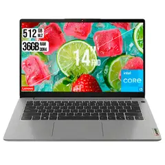 LENOVO - PORTATIL INTEL CORE I3 1115G4 DISCO SSD 512GB RAM 36GB 14 FHD